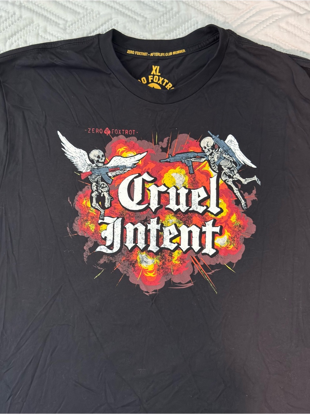 Zero Foxtrot XL Graphic Tee Cruel Intent